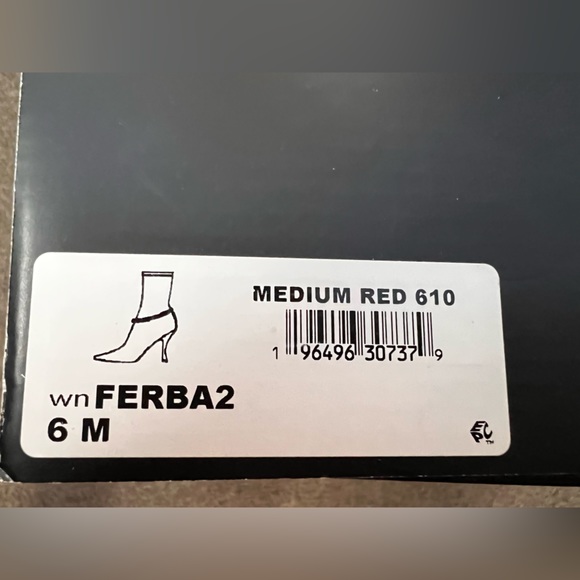 NWBOX RED FERBA NINE WEST BOOTS - Picture 7 of 7